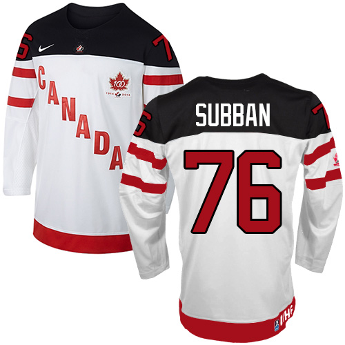 Olympic Hockey P.K Subban Authentic Kinder Weiß – Team Canada #76 100th Anniversary